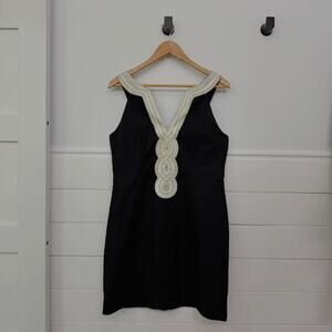 Women’s Lilly Pulitzer Valli Shift Dress In Black Size 8